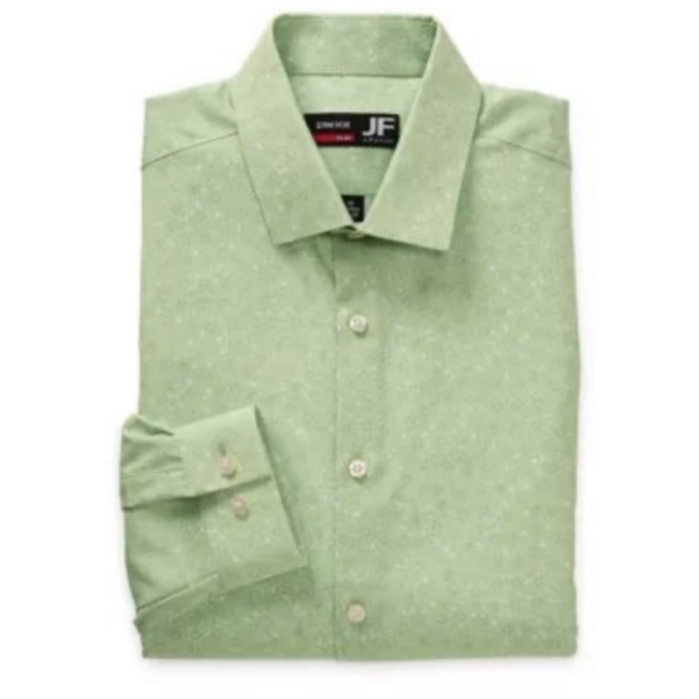 J Ferrar 360 Stretch Men's Slim Fit Dress Shirts Size S